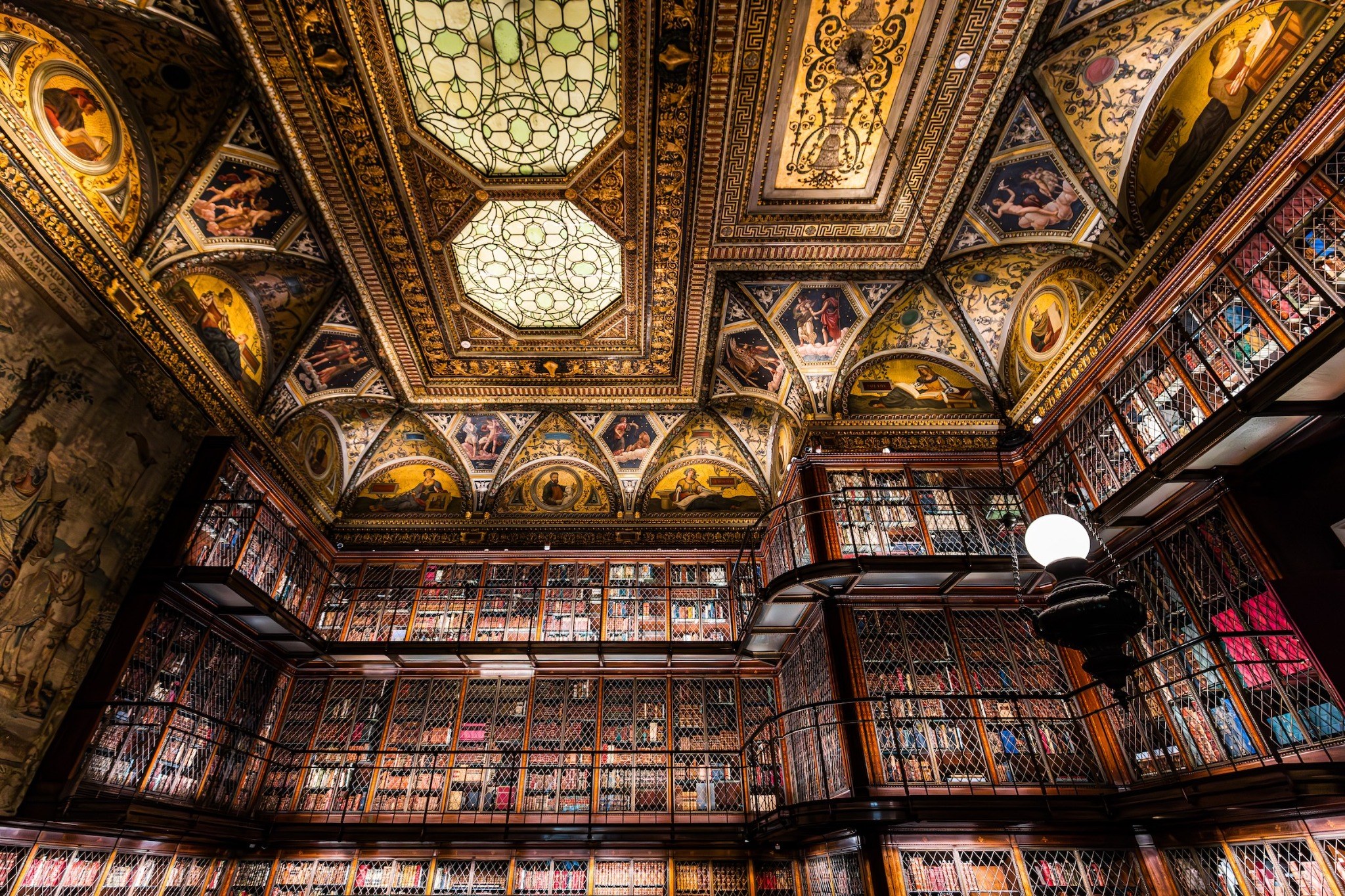 Ornate historic library interior photographed by CityNeighborhoods